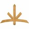 Ekena Millwork Alberta Rough Sawn Timber Gable Bracket, Western Red Cedar, 48"W x 32"H x 4"D x 4"F, 16/12 Pitch GBW048X32X0404ALB00RWR - alternate 1